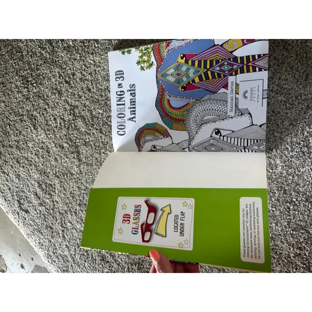 3D coloring book of animals